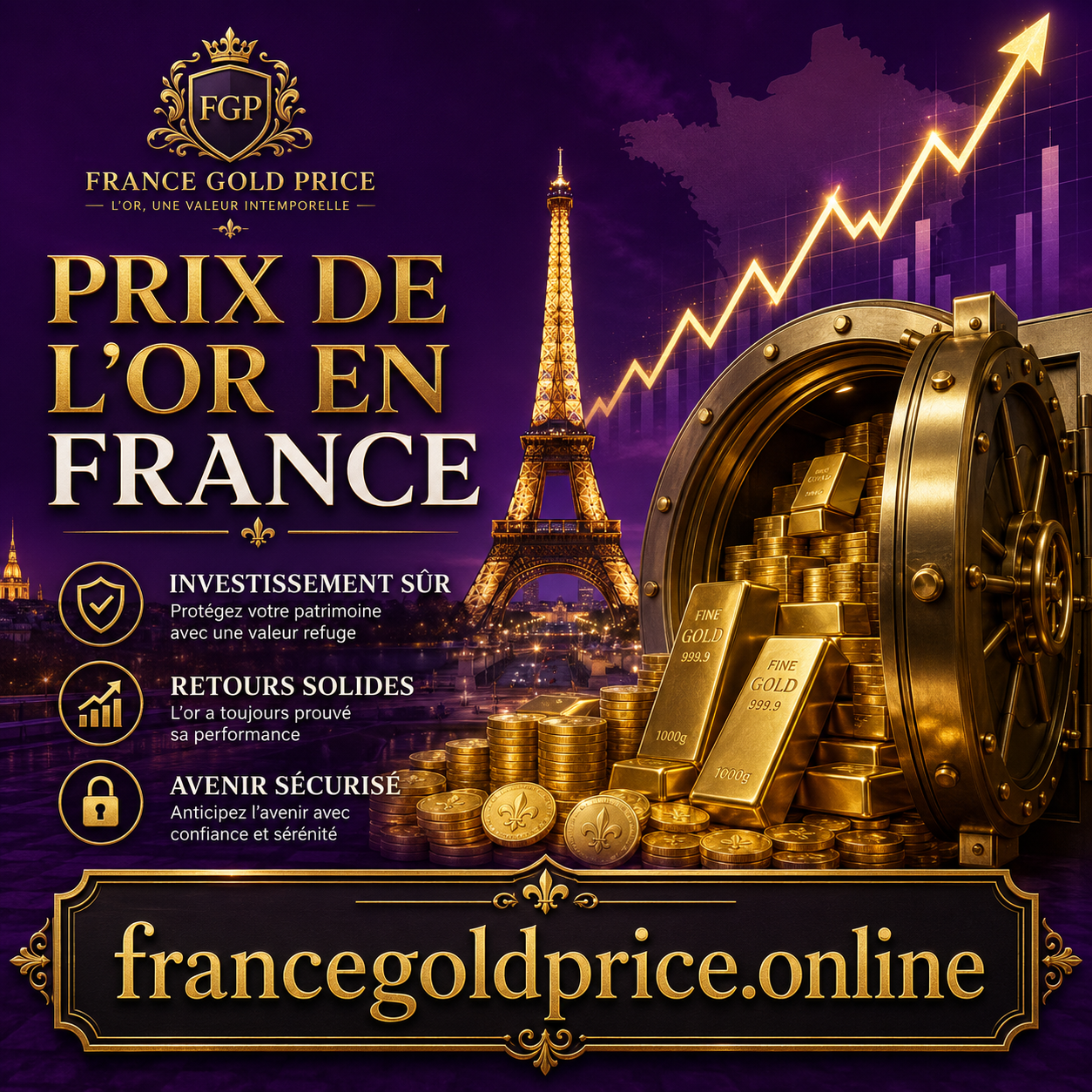 Cours de l’or à Paris en France