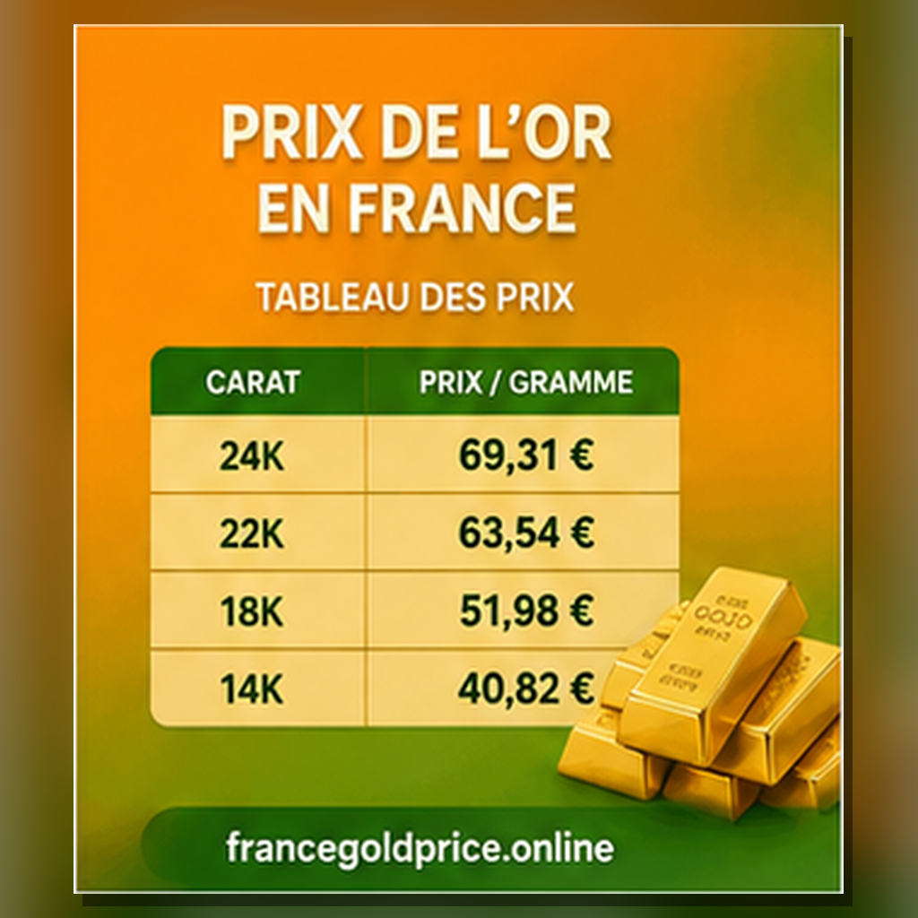 Prix de l’or aujourd’hui à Marseille